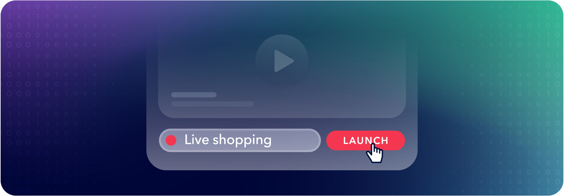 launch live shopping stream button