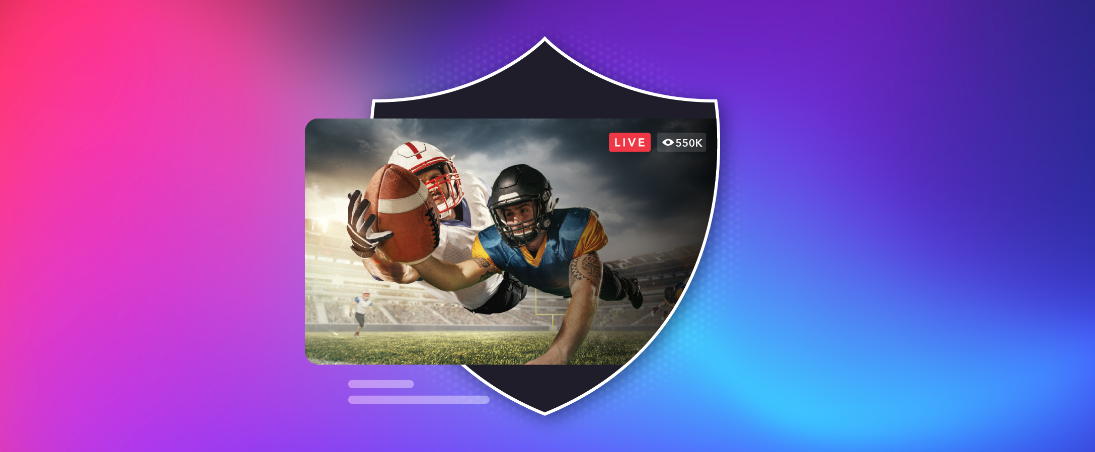  Stream of American football game