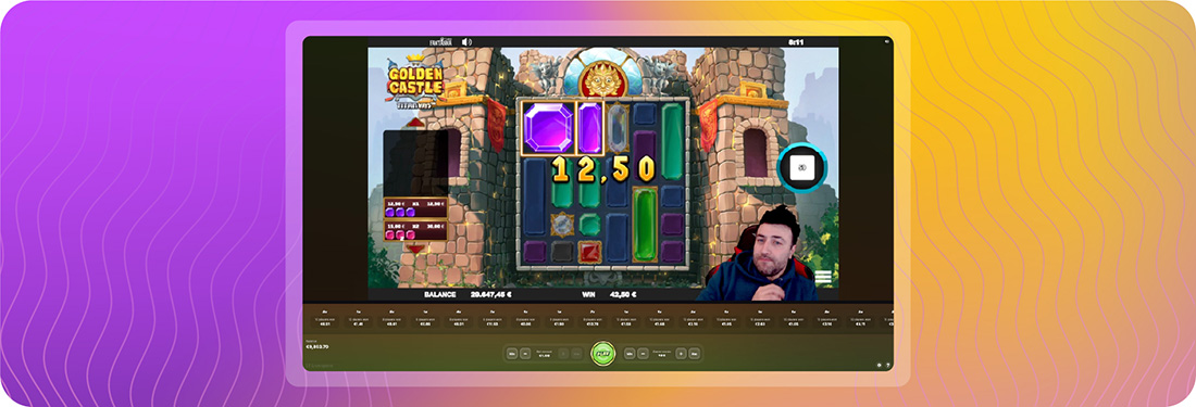 Livespins stream of game