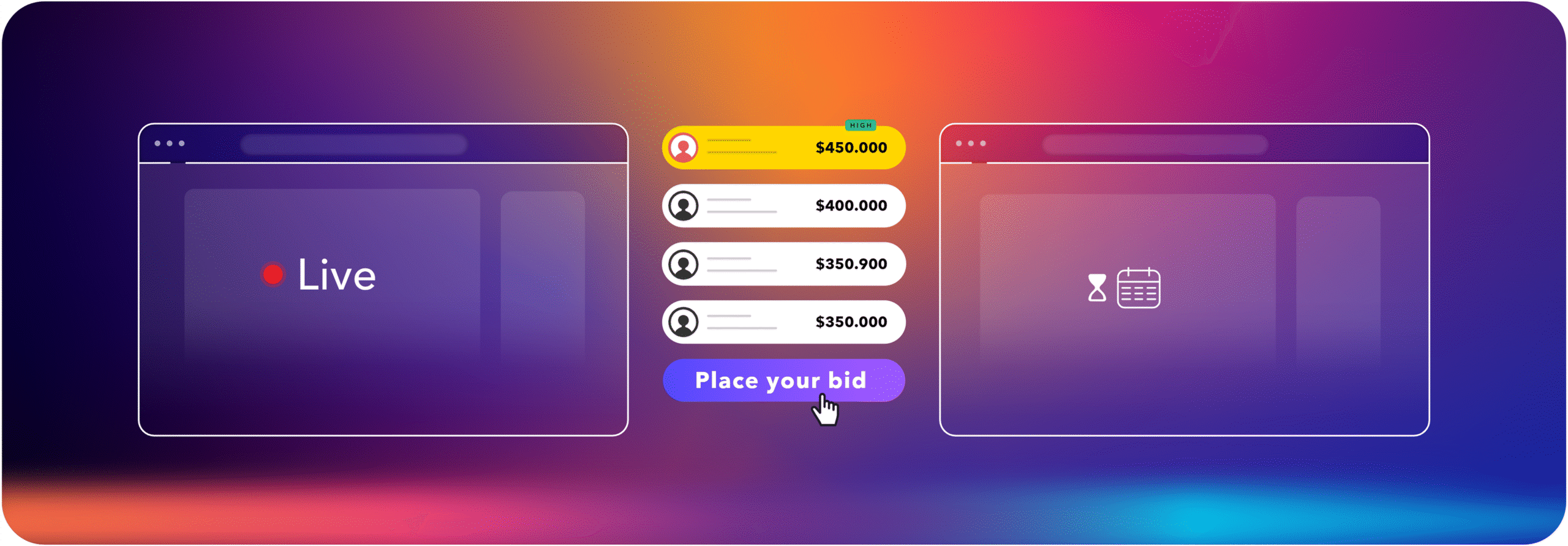 timed vs live auctions