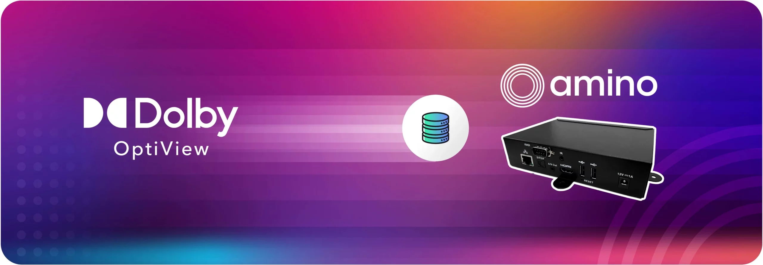 Dolby OptiView and Amino Set-top boxes