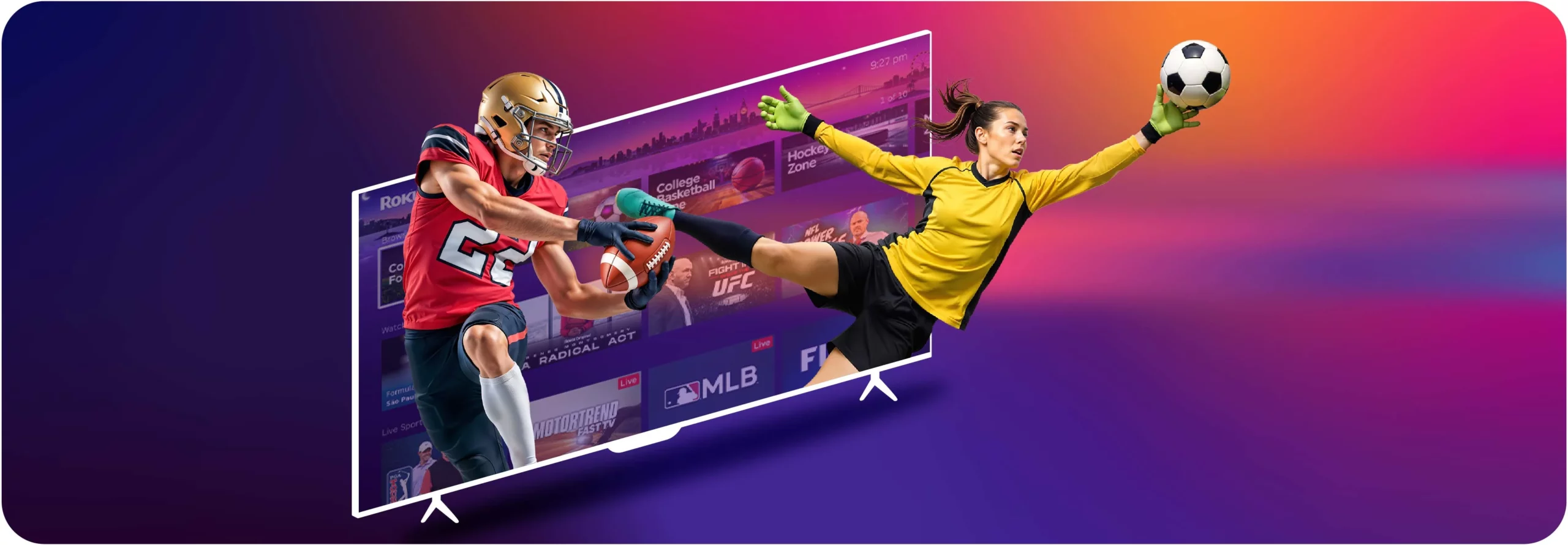 live sports streaming for ROKU